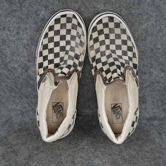 Vans Shoes Kids 3 Sneakers Classic Slip On Skate Casual Canvas Checkered Active - Picture 6 of 11